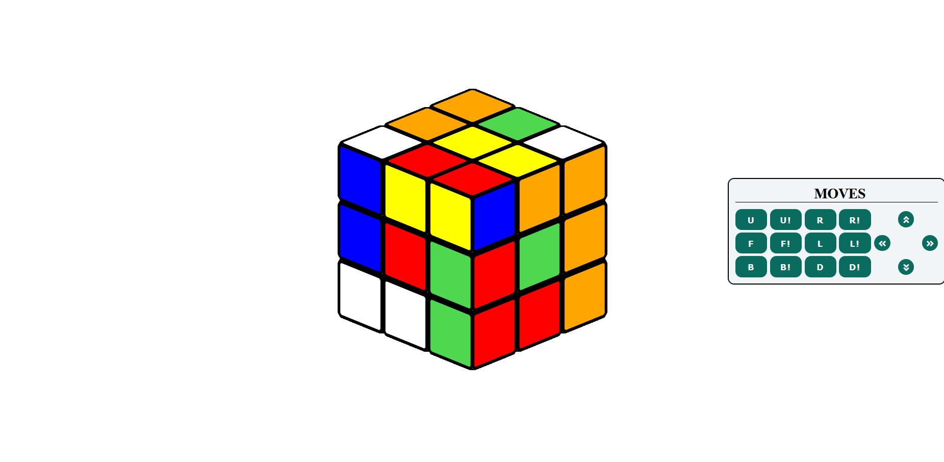 Rubik's Cube Interface